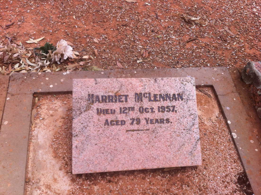 Photo of headstones/Harriet McLennan d 1957 hdstn Peterborogh cem